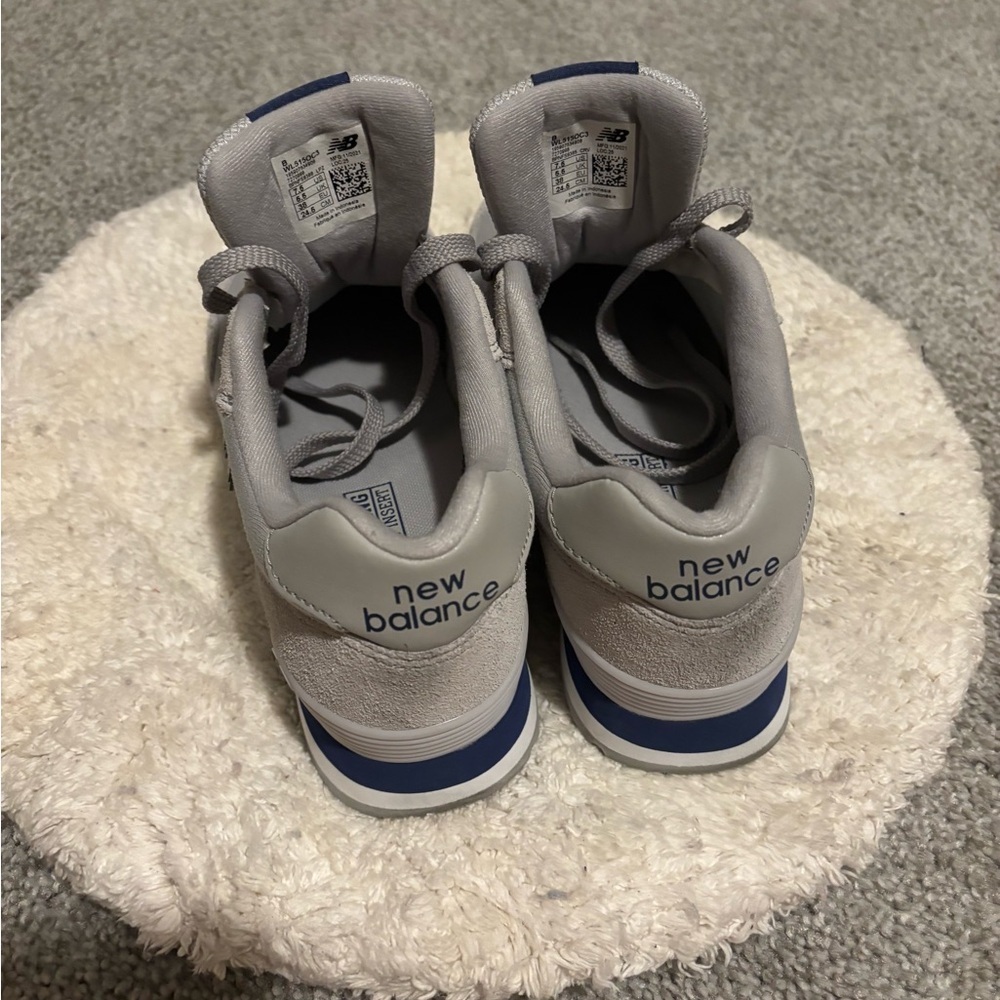 New Balance Kids' Gray and Blue Sneakers